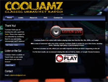 Tablet Screenshot of cooljamzradio.com